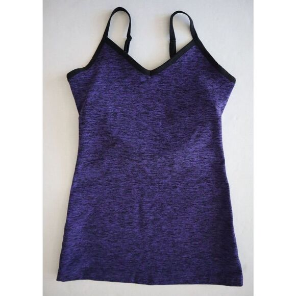 Beyond Yoga FL14AW Women Sz S Purple Heather Spaghetti Strap Racerback Tank Top - Picture 1 of 4